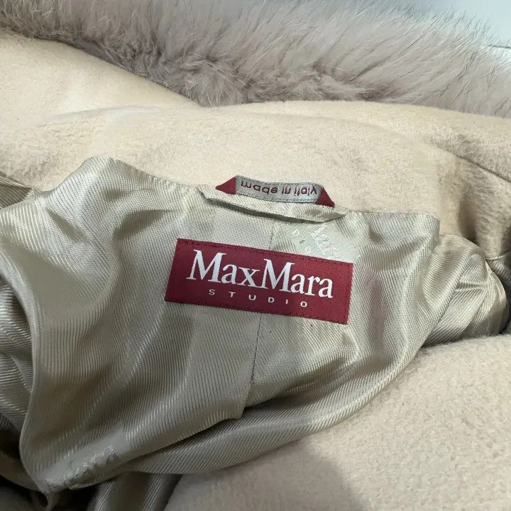 Max Mara Maxmara Casual Fashion Beige Outerwear 0079 Size M / US 6-8 / IT 42-44 - 6 Thumbnail