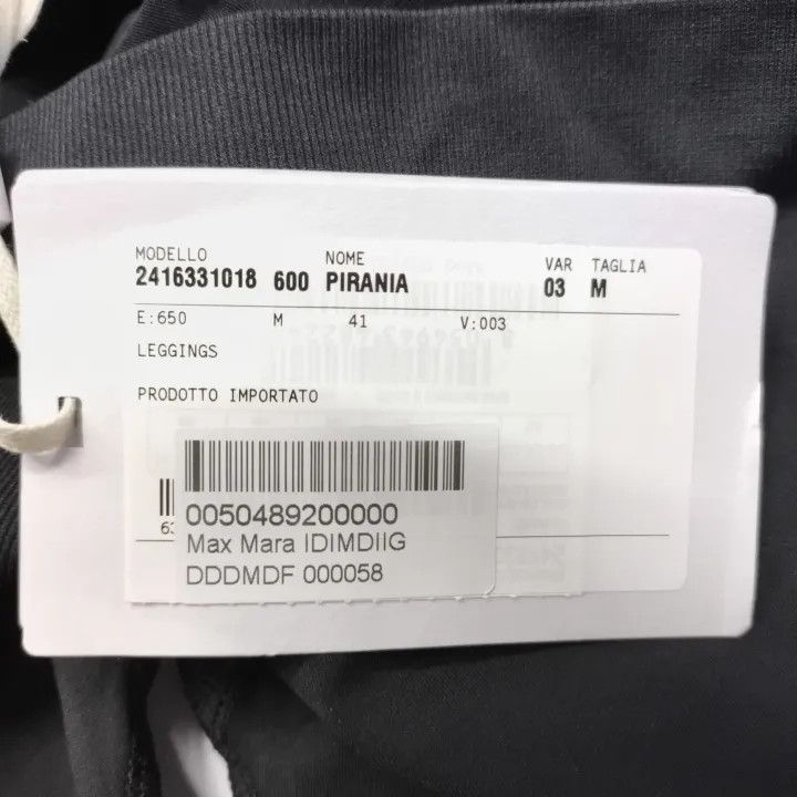 Max Mara Maxmara Black Logo Print Casual Trousers 0079 Size 23" - 6 Thumbnail
