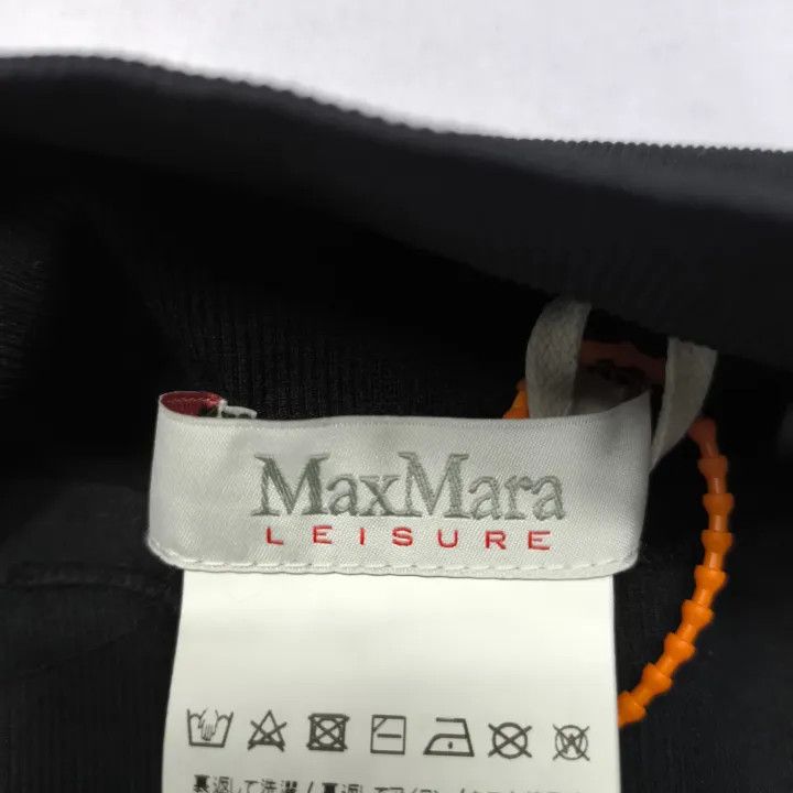 Max Mara Maxmara Black Logo Print Casual Trousers 0079 Size 23" - 4 Thumbnail