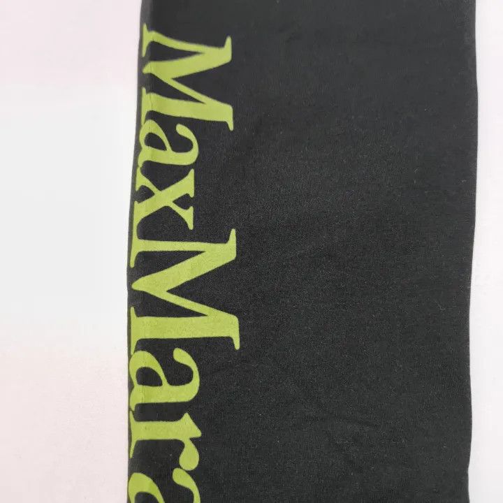 Max Mara Maxmara Black Logo Print Casual Trousers 0079 Size 23" - 8 Thumbnail