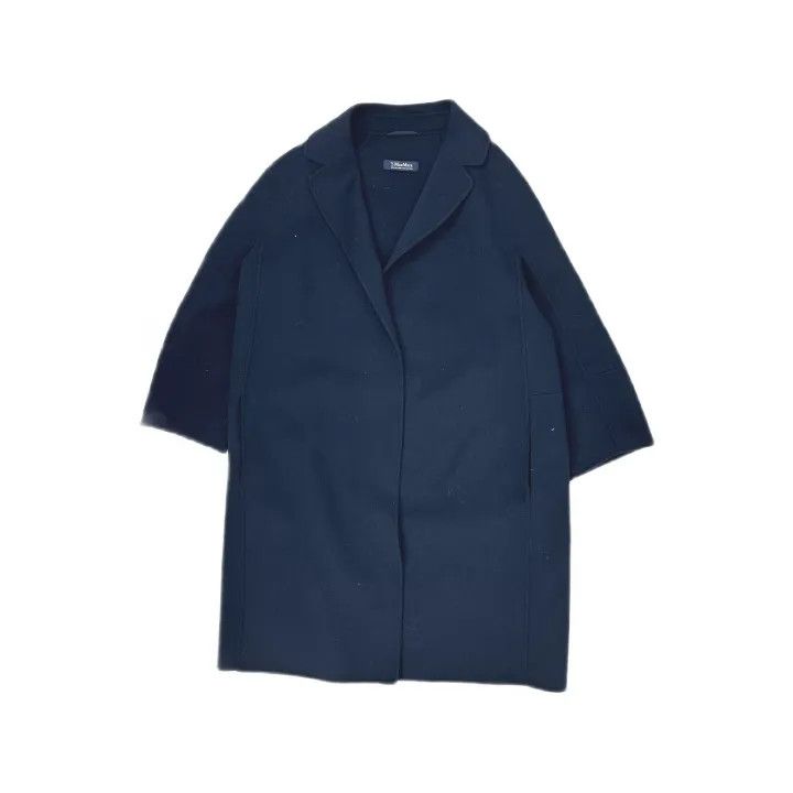 Max Mara Maxmara Blue Comfortable Versatile Coat 0079 Size S / US 4 / IT 40 - 2 Thumbnail