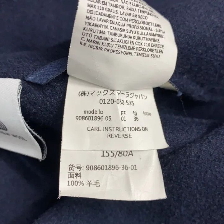 Max Mara Maxmara Blue Comfortable Versatile Coat 0079 Size S / US 4 / IT 40 - 6 Thumbnail