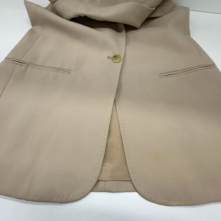 Max Mara MaxMara Casual Stylish Beige Vest 0079 Size M / US 6-8 / IT 42-44 - 9 Thumbnail