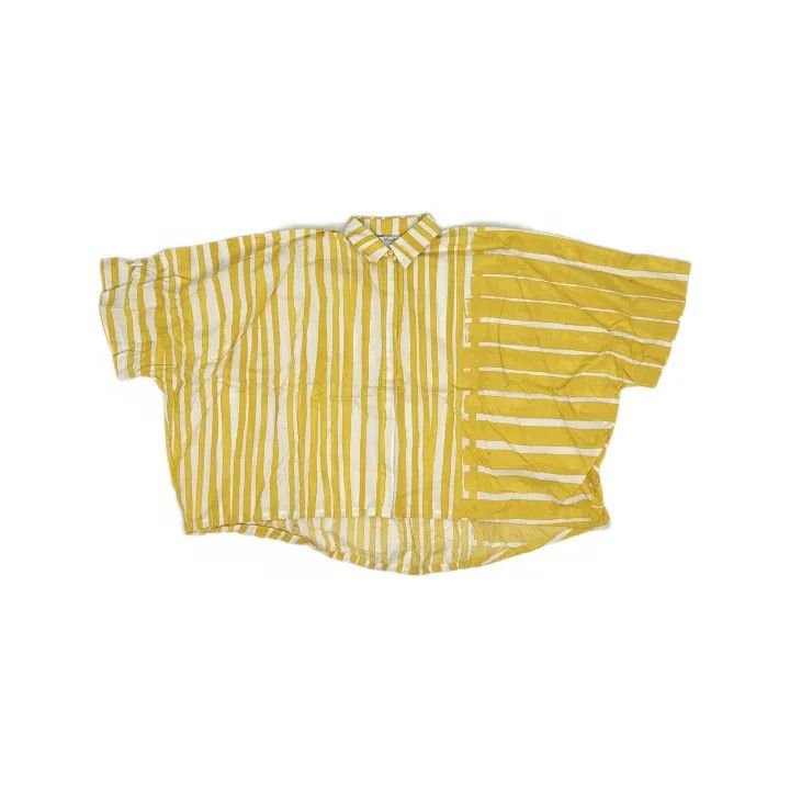 Max Mara MaxMara Casual Striped Short Sleeve Shirt 0079 Size M / US 6-8 / IT 42-44 - 2 Thumbnail