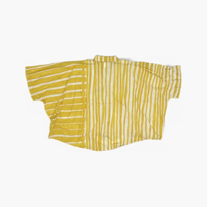 Max Mara MaxMara Casual Striped Short Sleeve Shirt 0079 Size M / US 6-8 / IT 42-44 - 3 Thumbnail