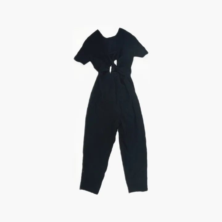 Max Mara Maxmara Classic Black Casual Jumpsuit 0079 Size 38" / US 16 / IT 52 - 3 Thumbnail
