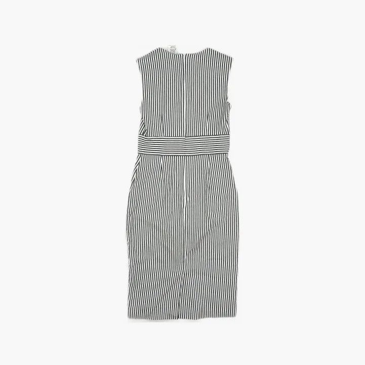 Maxmara Chic Sleeveless Striped Dress 0079