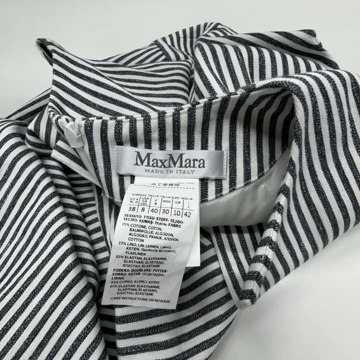 Maxmara Chic Sleeveless Striped Dress 0079