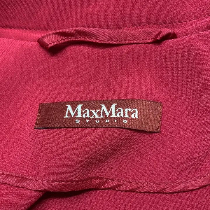Max Mara Maxmara Casual Red Long Coat 0079 Size M / US 6-8 / IT 42-44 - 4 Thumbnail