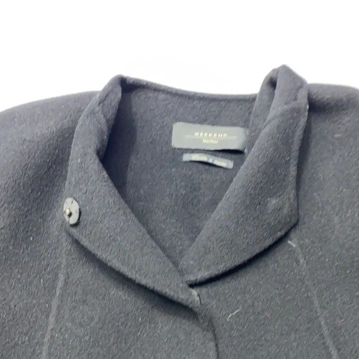 Max Mara Maxmara Chic Black Long Sleeve Coat 0079 Size M / US 6-8 / IT 42-44 - 8 Thumbnail