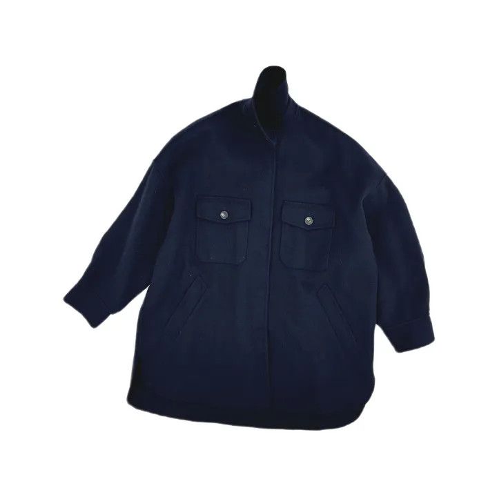 Max Mara Maxmara Simple Wool Blend Long Sleeve Jacket 0079 Size S / US 4 / IT 40 - 2 Thumbnail