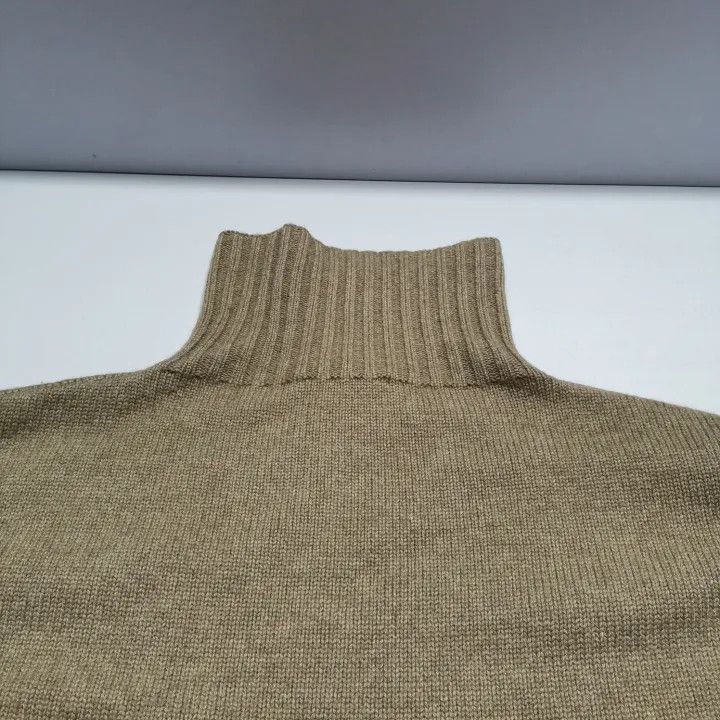 Max Mara Maxmara Brown Turtleneck Knit Sweater 0079 Size L / US 10 / IT 46 - 6 Thumbnail
