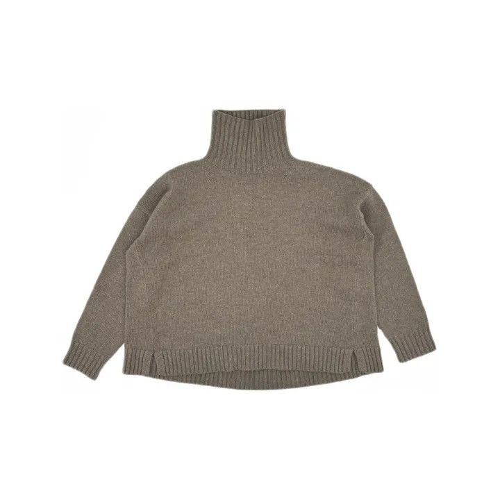 Max Mara Maxmara Brown Turtleneck Knit Sweater 0079 Size L / US 10 / IT 46 - 2 Thumbnail