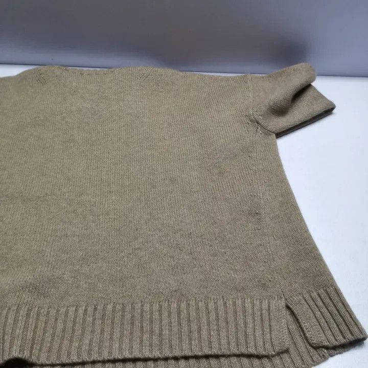 Max Mara Maxmara Brown Turtleneck Knit Sweater 0079 Size L / US 10 / IT 46 - 7 Thumbnail