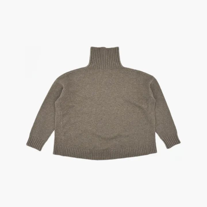 Max Mara Maxmara Brown Turtleneck Knit Sweater 0079 Size L / US 10 / IT 46 - 3 Thumbnail