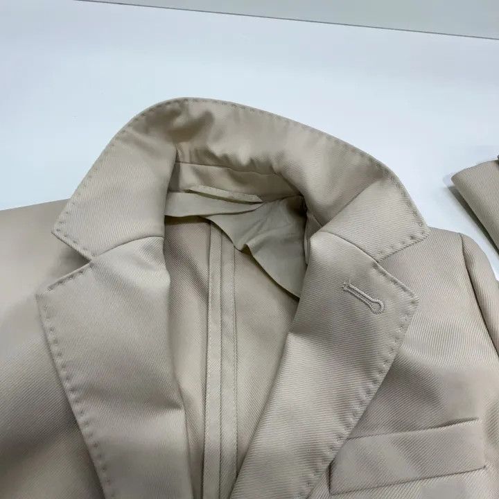 Max Mara MaxMara Casual Minimalist Beige Jacket 0079 Size M / US 6-8 / IT 42-44 - 8 Thumbnail