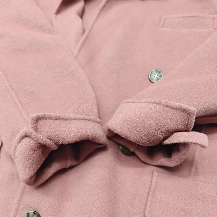 Max Mara Maxmara Double-Breasted Pink Wool Coat 0079 Size M / US 6-8 / IT 42-44 - 8 Thumbnail