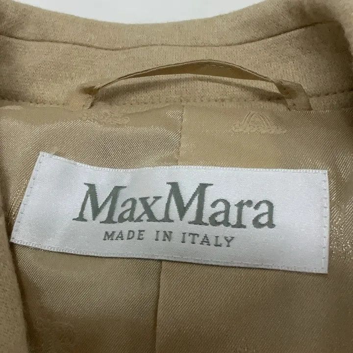 Max Mara MaxMara Stylish Beige Double-Breasted Blazer 0079 Size S / US 4 / IT 40 - 4 Thumbnail