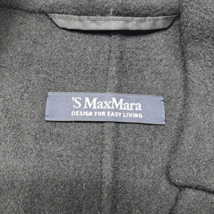 Max Mara Max Mara Black Casual Outerwear Coat 0079 Size M / US 6-8 / IT 42-44 - 2 Thumbnail