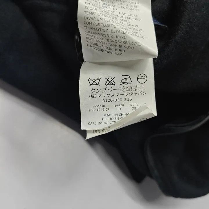 Max Mara Max Mara Black Casual Outerwear Coat 0079 Size M / US 6-8 / IT 42-44 - 3 Thumbnail