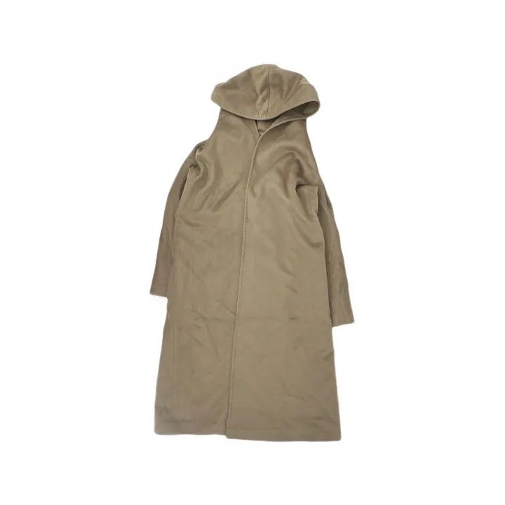 Max Mara Maxmara Cozy Beige Hooded Long Sleeve Jacket 0079 Size M / US 6-8 / IT 42-44 - 2 Thumbnail