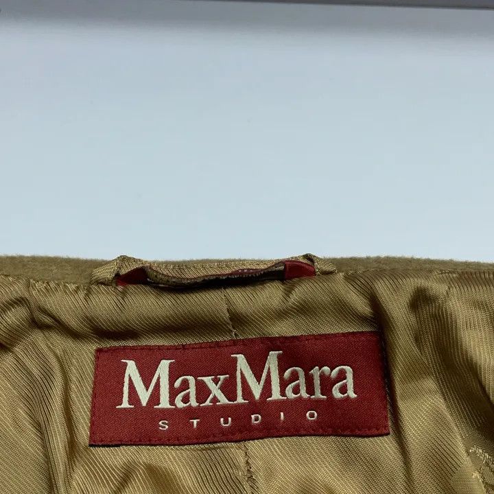 Max Mara Maxmara Cozy Beige Hooded Long Sleeve Jacket 0079 Size M / US 6-8 / IT 42-44 - 4 Thumbnail