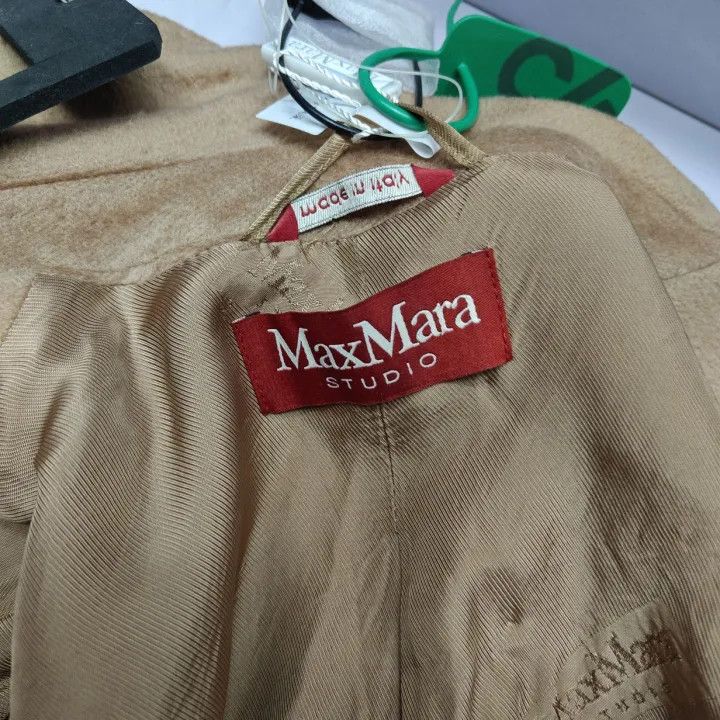 Max Mara Max Mara Casual Chic Khaki Overcoat 0079 Size S / US 4 / IT 40 - 4 Thumbnail