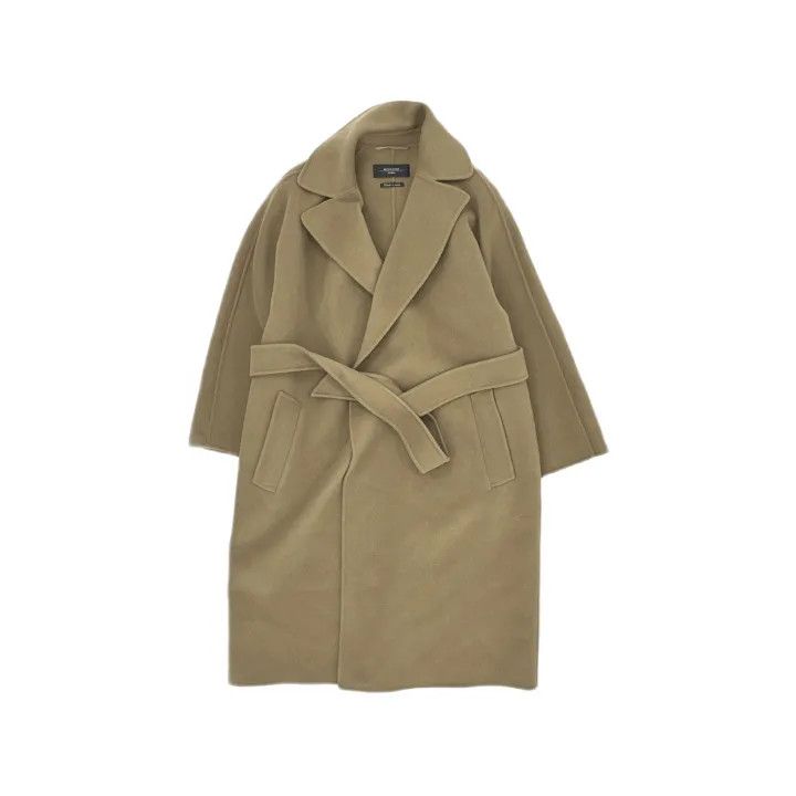 Max Mara Maxmara Brown Belted Long Sleeve Coat 0079 Size M / US 6-8 / IT 42-44 - 2 Thumbnail