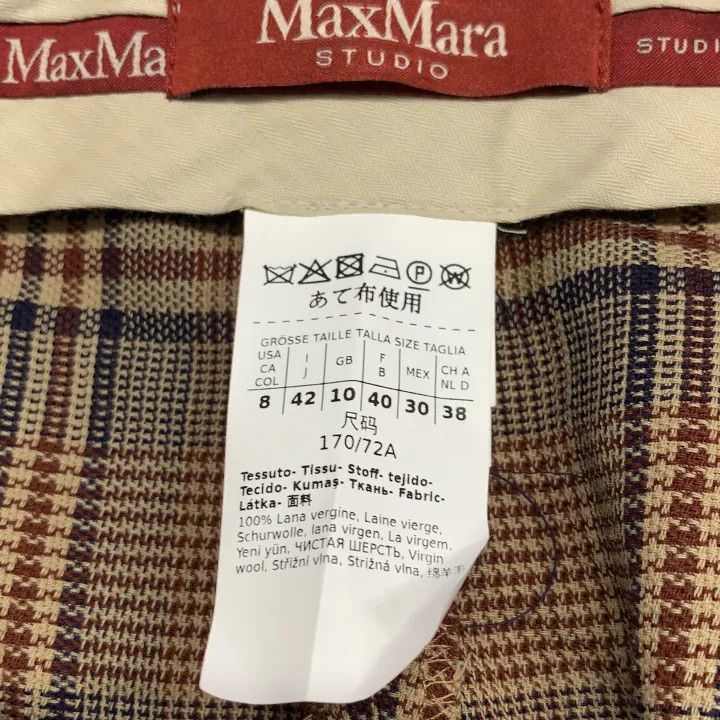 Max Mara Maxmara Long Loose Fit Checked Pants 0079 Size 42" / US 20 - 3 Thumbnail