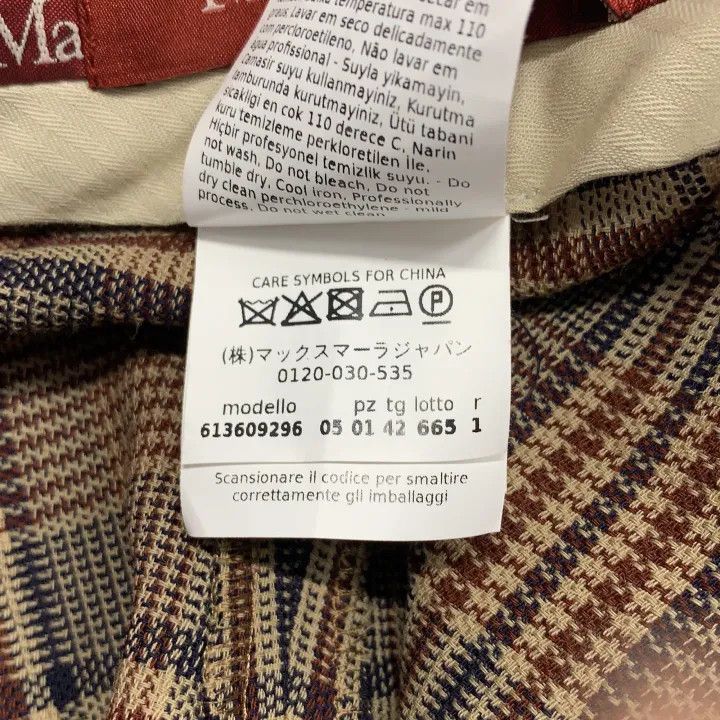 Max Mara Maxmara Long Loose Fit Checked Pants 0079 Size 42" / US 20 - 4 Thumbnail