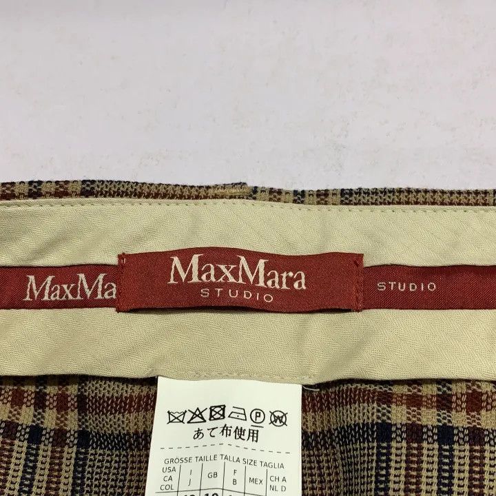 Max Mara Maxmara Long Loose Fit Checked Pants 0079 Size 42" / US 20 - 2 Thumbnail