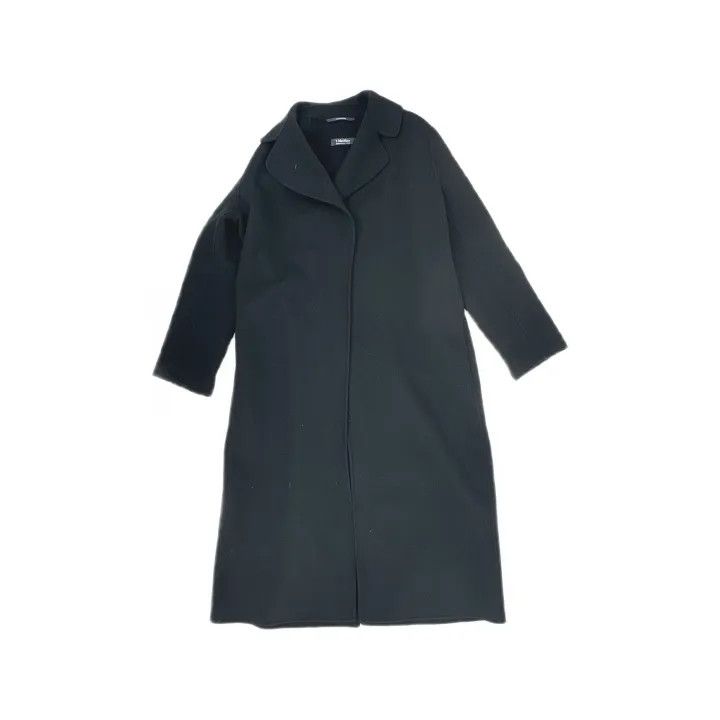 Max Mara Maxmara Black Wool Overcoat 0079 Size XL / US 12-14 / IT 48-50 - 2 Thumbnail