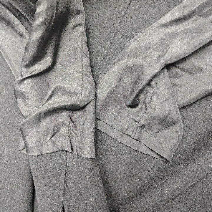 Max Mara Maxmara Black Wool Overcoat 0079 Size XL / US 12-14 / IT 48-50 - 13 Thumbnail