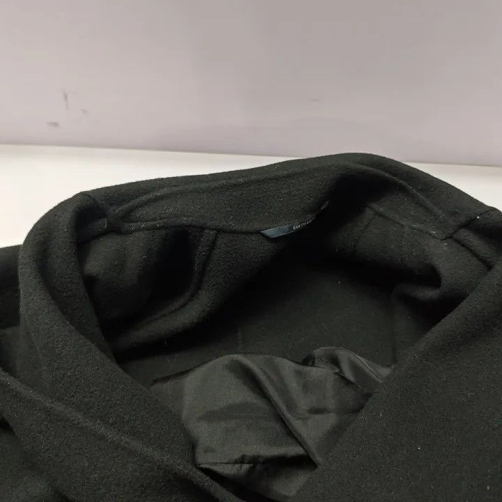Max Mara Maxmara Black Wool Overcoat 0079 Size XL / US 12-14 / IT 48-50 - 7 Thumbnail