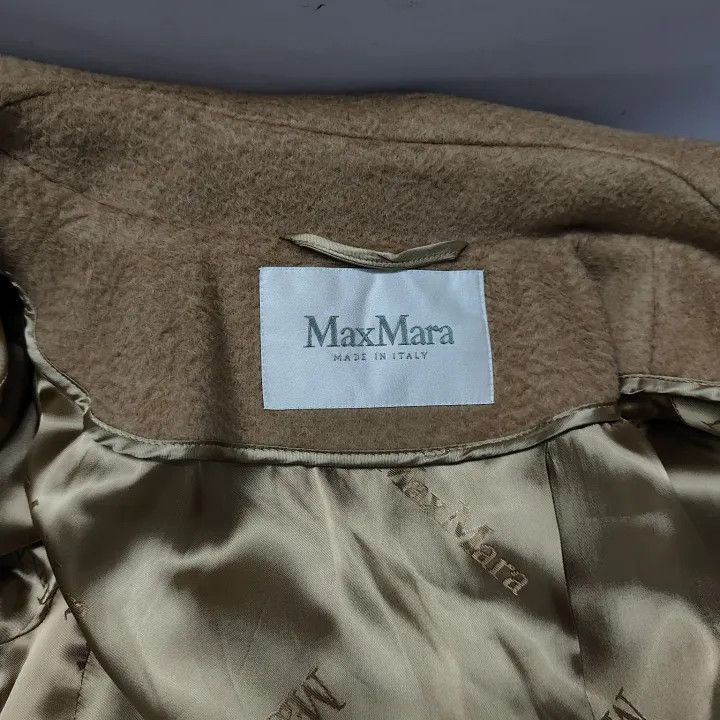 Max Mara Maxmara Classic Long Sleeve Belted Overcoat 0079 Size M / US 6-8 / IT 42-44 - 4 Thumbnail