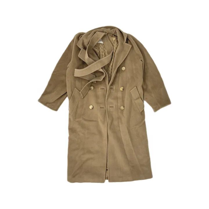 Max Mara MaxMara Long Camel Coat with Double Breasted Design 0079 Size XS / US 0-2 / IT 36-38 - 2 Thumbnail