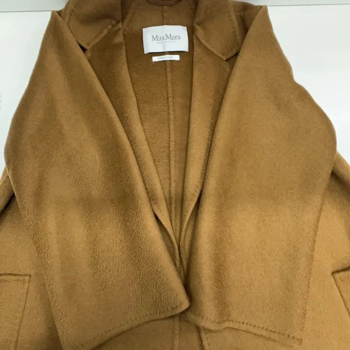 Max Mara Maxmara Stylish Solid Brown Casual Coat 0079 Size S / US 4 / IT 40 - 11 Thumbnail