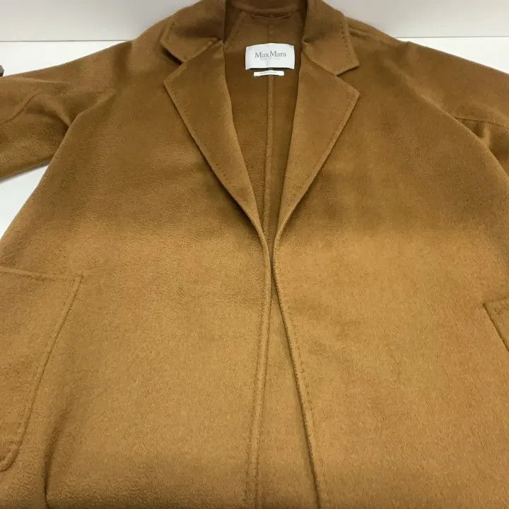 Max Mara Maxmara Stylish Solid Brown Casual Coat 0079 Size S / US 4 / IT 40 - 10 Thumbnail