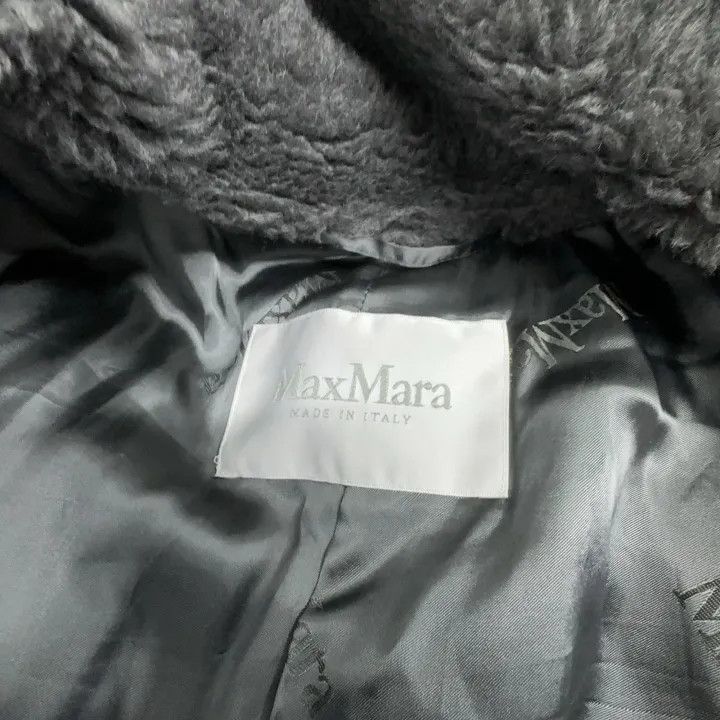 Max Mara Maxmara Cozy Grey Plush Outerwear Jacket 0079 Size S / US 4 / IT 40 - 4 Thumbnail