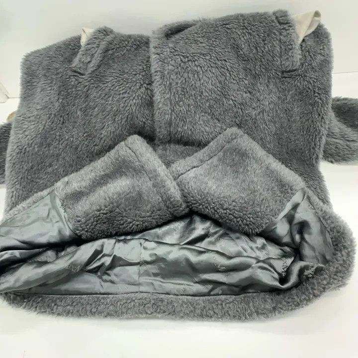 Max Mara Maxmara Cozy Grey Plush Outerwear Jacket 0079 Size S / US 4 / IT 40 - 9 Thumbnail