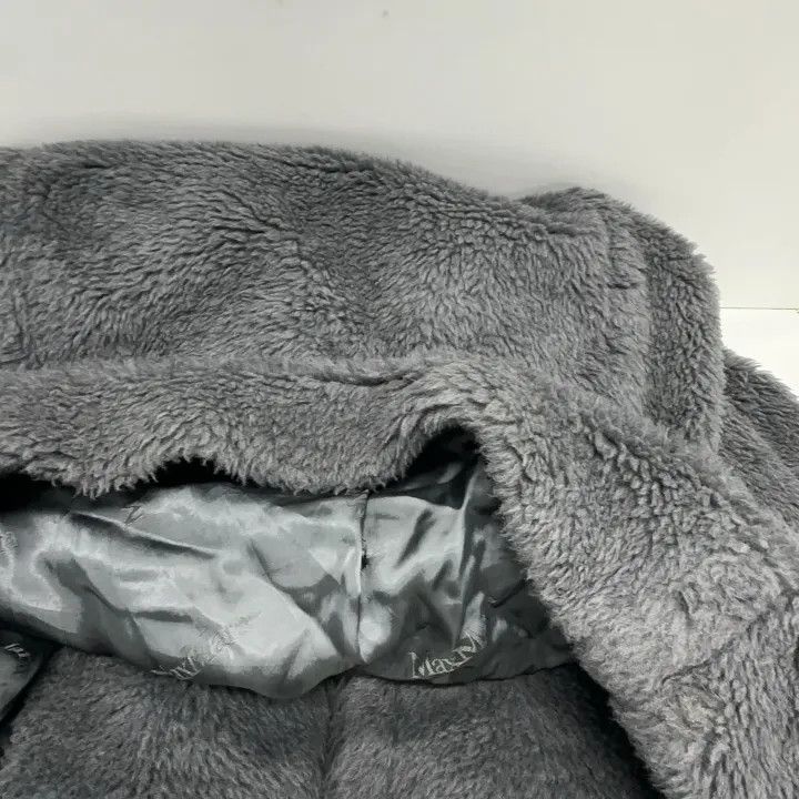 Max Mara Maxmara Cozy Grey Plush Outerwear Jacket 0079 Size S / US 4 / IT 40 - 10 Thumbnail