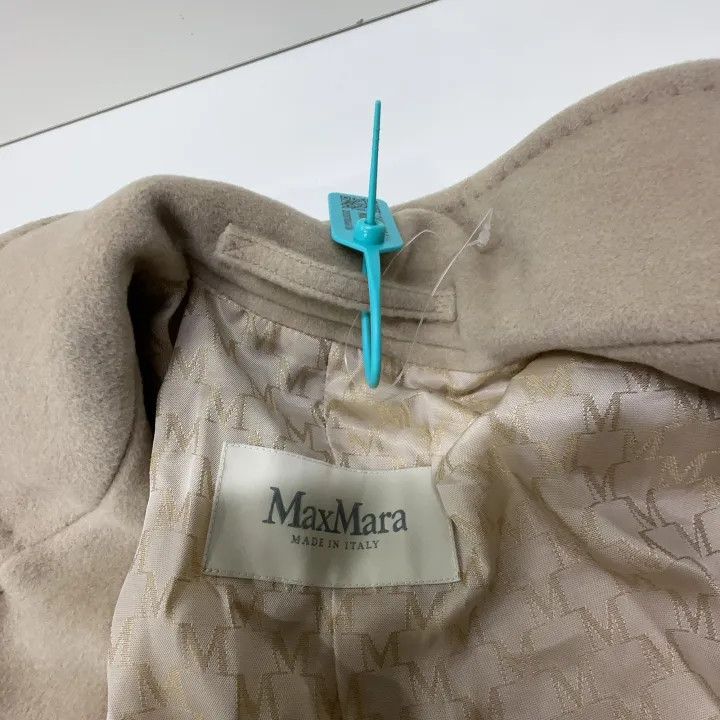 Max Mara MaxMara Stylish Long Beige Coat 0079 Size S / US 4 / IT 40 - 7 Thumbnail