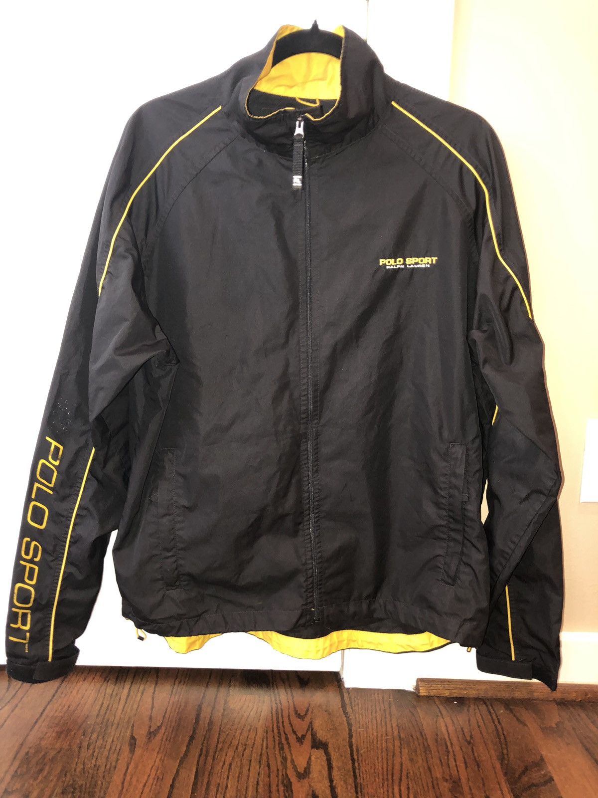 Polo Ralph Lauren Vintage polo Sport Black And Yellow Jacket Grailed