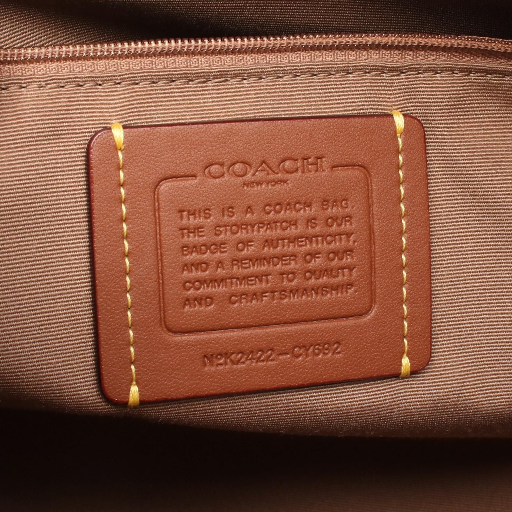 Coach Coach Coach Rowan Satchel PVC Coated Canvas 2way Bag Canvas Handbag CY692 Size ONE SIZE - 4 Thumbnail