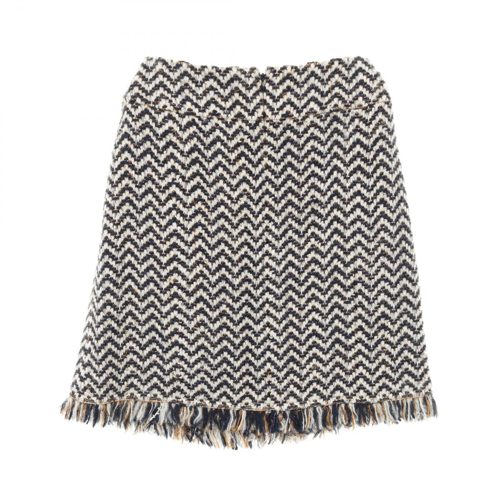 Chanel Chanel Chanel Coco Mark Wool Nylon Skirt Others Skirts P62387V47803 Size ONE SIZE - 2 Thumbnail