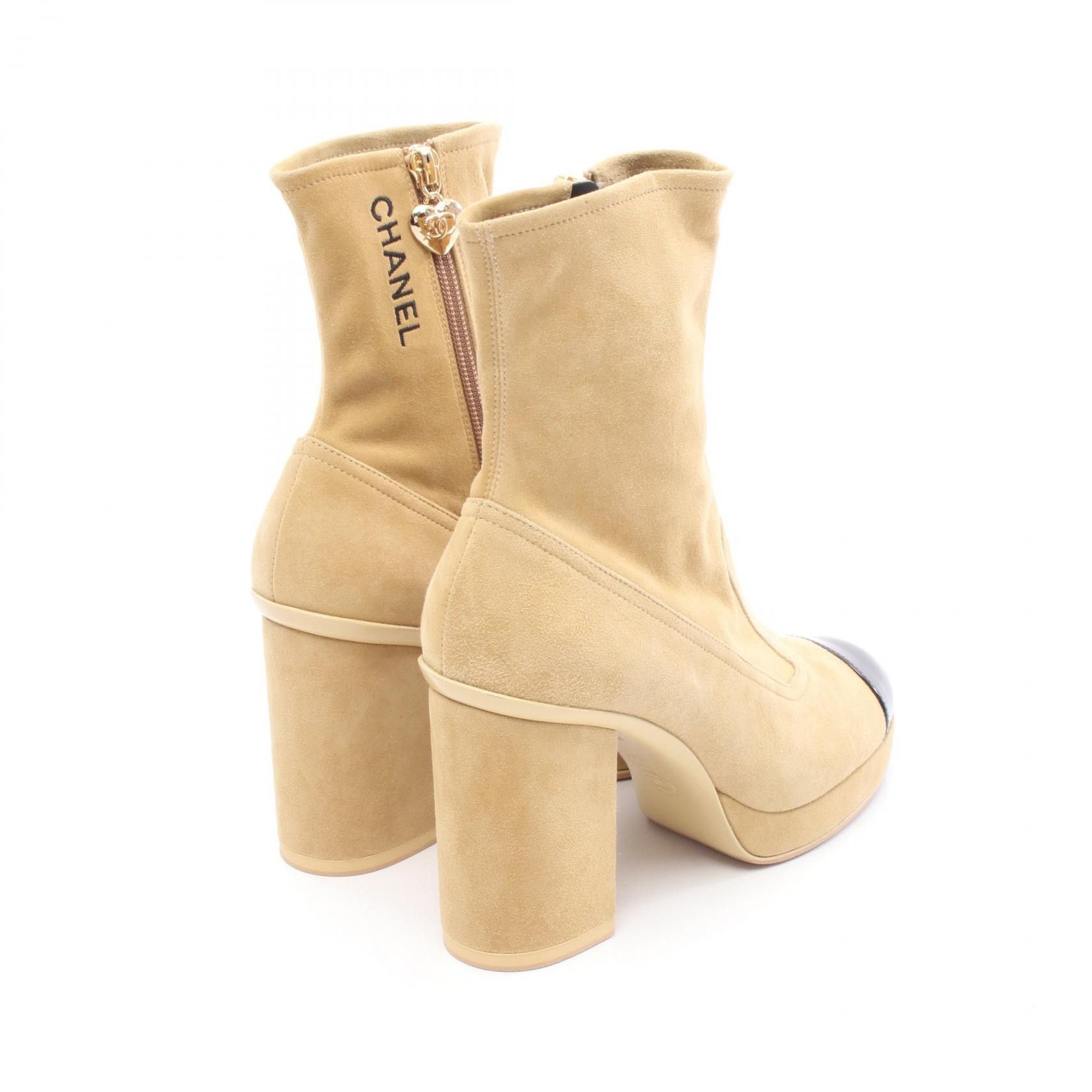 Chanel Chanel Chanel Boots Suede Patent Leather Boots Suede Shoes Size ONE SIZE - 2 Thumbnail