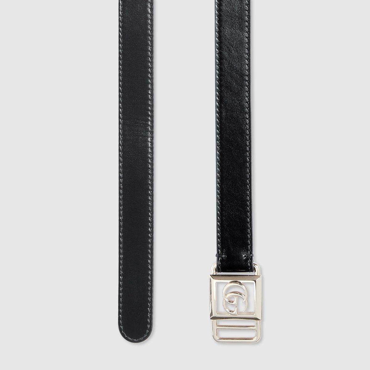 Gucci Gucci Double G Buckle Thin Belt SIZE 100 Size ONE SIZE - 2 Thumbnail