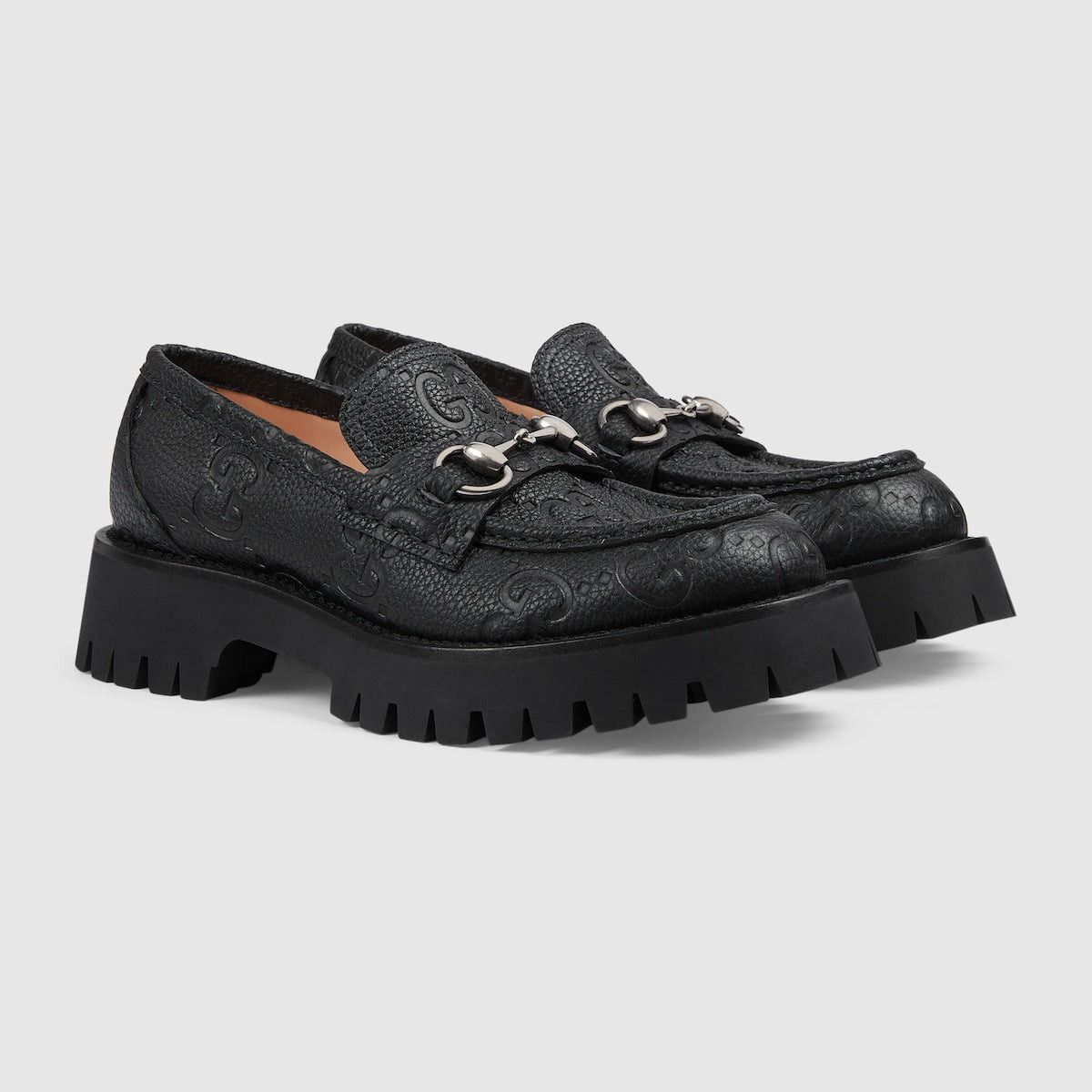Gucci Gucci Horsebit GG Lug Loafers SIZE 39 Size ONE SIZE - 2 Thumbnail