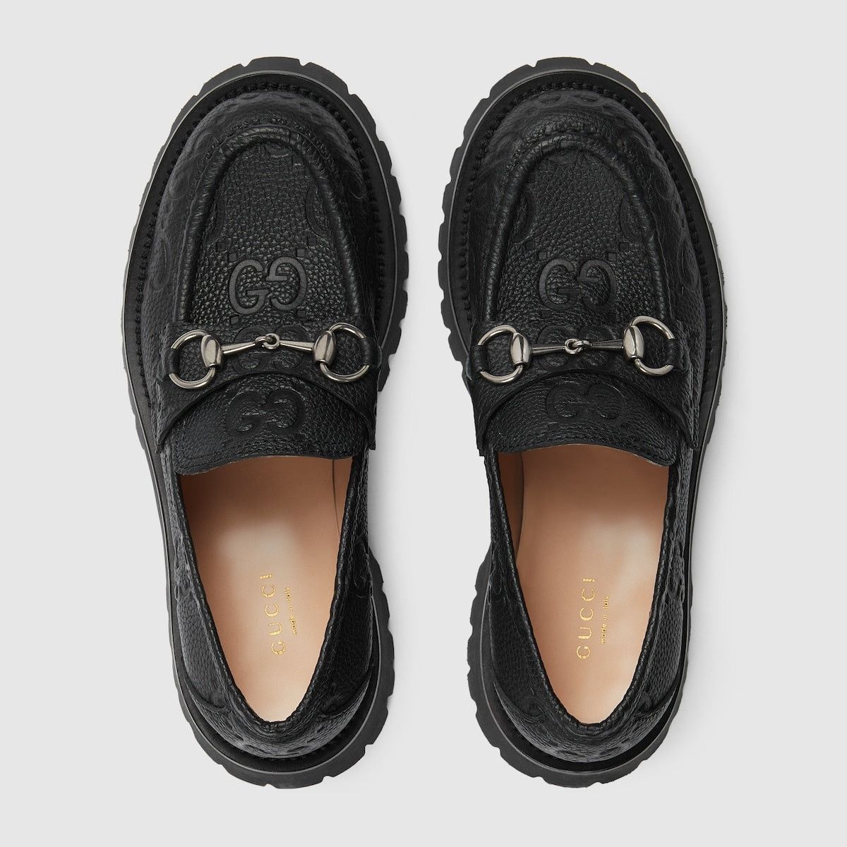 Gucci Gucci Horsebit GG Lug Loafers SIZE 39 Size ONE SIZE - 3 Thumbnail
