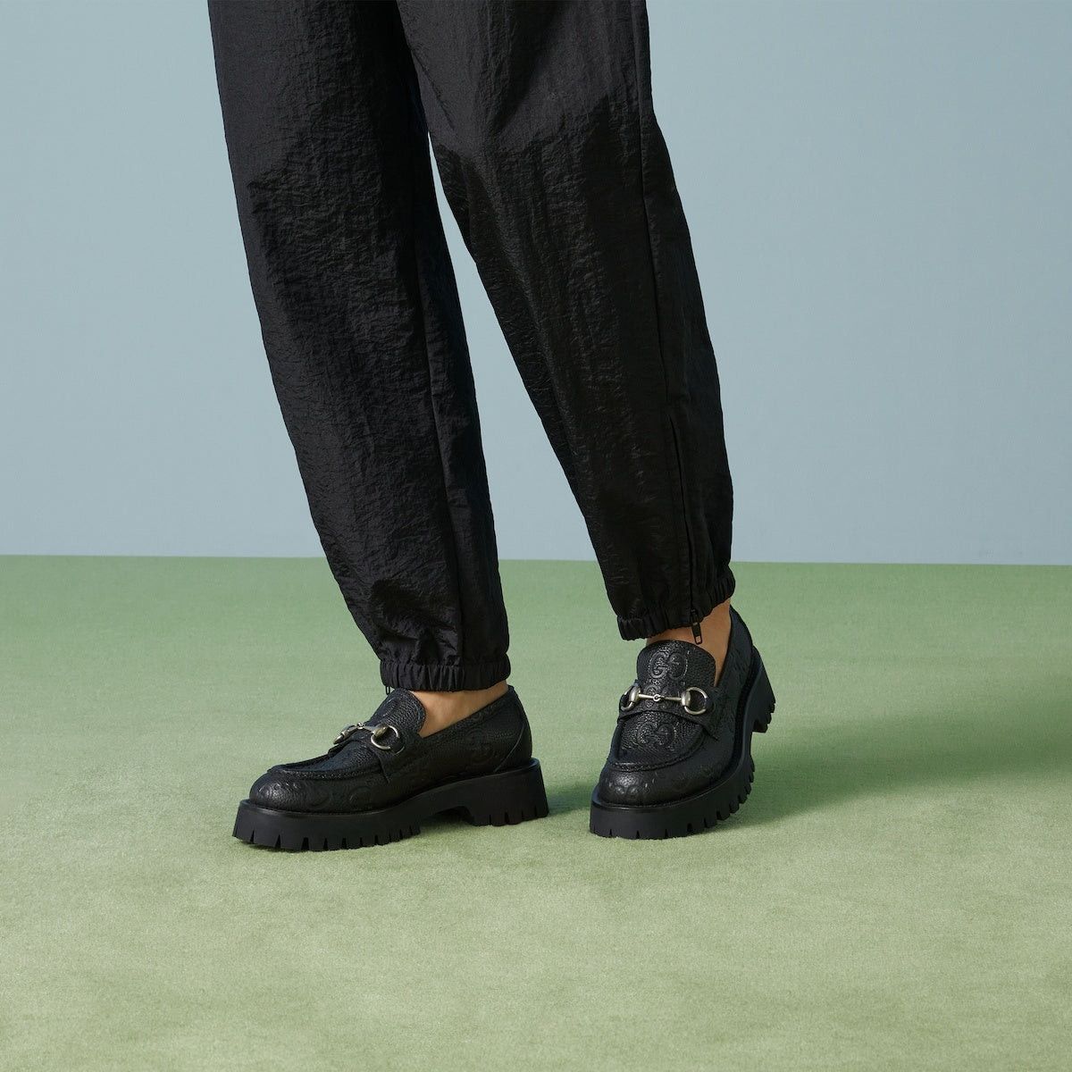 Gucci Gucci Horsebit GG Lug Loafers SIZE 39.5 Size ONE SIZE - 4 Thumbnail